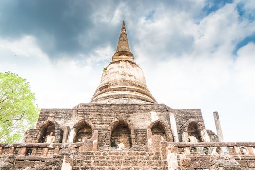 Sukhothai ruin old city country Thailand