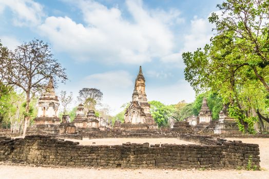 Sukhothai ruin old city country Thailand