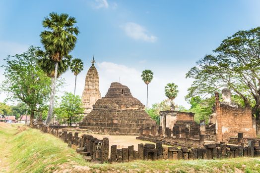 Sukhothai ruin old city country Thailand