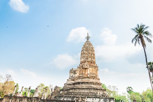 Sukhothai ruin old city country Thailand