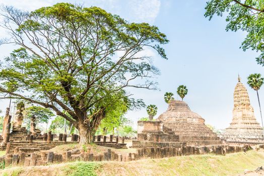 Sukhothai ruin old city country Thailand