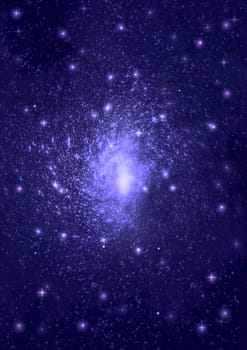 Star field in space a nebulae and a gas congestion. "Elements of this image furnished by NASA".