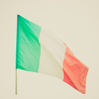 Vintage retro looking Flag of Italy picture