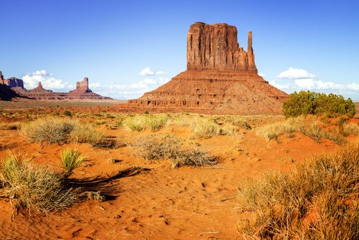 The unique landscape of Monument Valley, Utah, USA. 