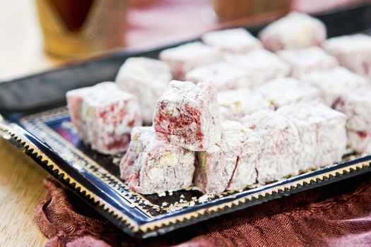 Rose with Pistacchio Turkish delight (Lokum) by Tea
