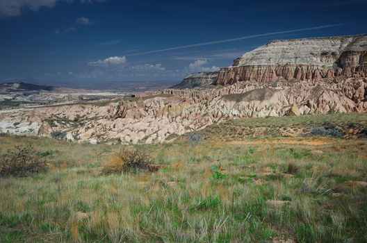 Rock formations of Cappadocia. Turkey. Horizontal photo