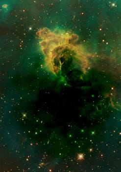 Star field in space a nebulae and a gas congestion. "Elements of this image furnished by NASA".