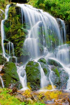 fairytale waterfall in the black wood Germany