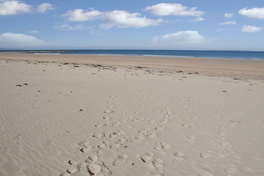 beautiful sandy Ballybunion beach in county Kerry Ireland on the wild atlantic way