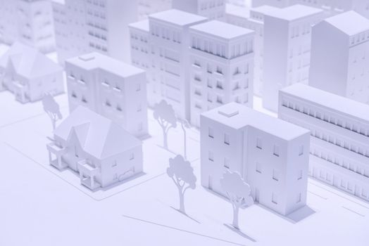 Plastic White Model Houses