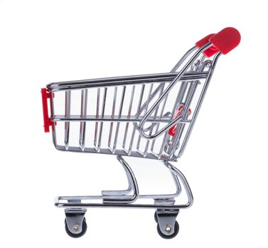 A Shopping Cart Isolated On White