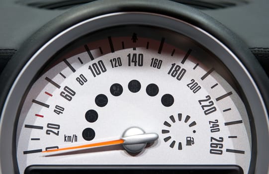 Car Tachometer On The Dashboard