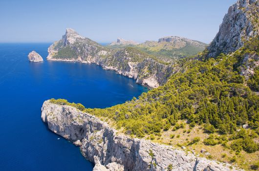 Cape Formentor in the Coast of North Mallorca, Spain ( Balearic Islands )