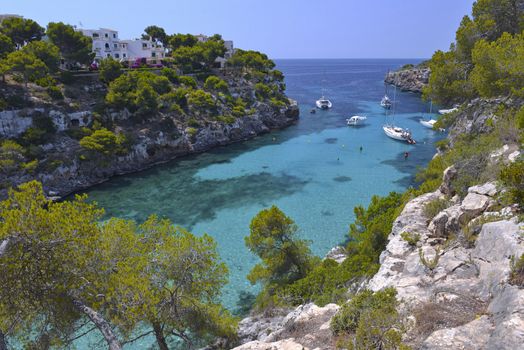 The Beautiful Beach of Cala Pi in Mallorca, Spain ( Balearic Islands )