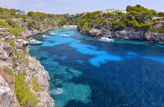 The Beautiful Beach of Cala Pi in Mallorca, Spain ( Balearic Islands )