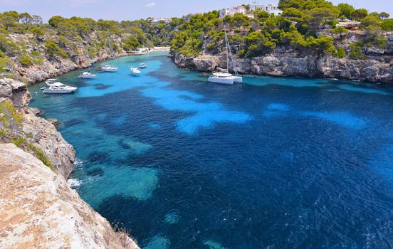 The Beautiful Beach of Cala Pi in Mallorca, Spain ( Balearic Islands )