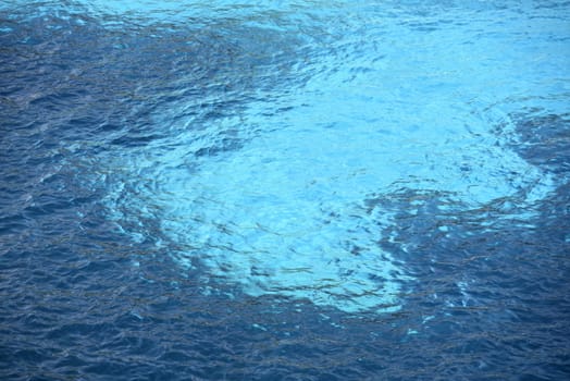 Clear Blue Sea Water From the Mediterranean Sea