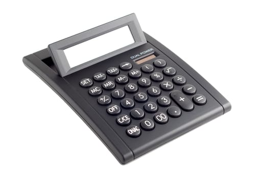 Black Calculator Isolated On White Background