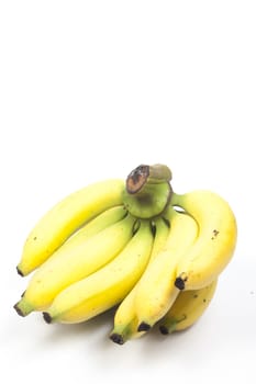 bananas on white isolated background.bananas fruit on white isolated background.