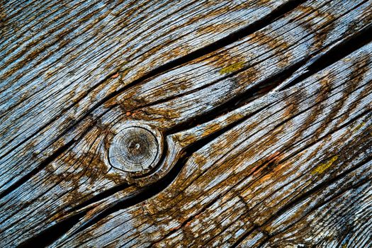 background or texture eroded old wooden board