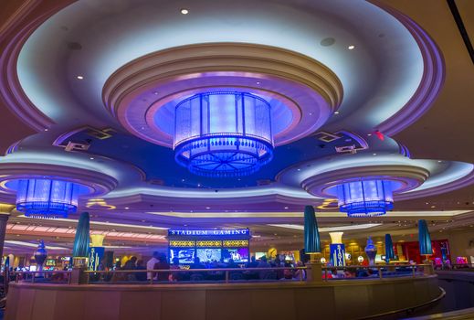 LAS VEGAS - MARCH 15 : The interior of Palazzo hotel and Casino on March 15, 2014 in Las Vegas. Palazzo hotel opened in 2008 and it is the tallest completed building in Las Vegas