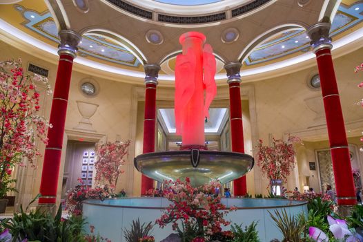 LAS VEGAS - MARCH 15 : The interior of Palazzo hotel and Casino on March 15, 2014 in Las Vegas. Palazzo hotel opened in 2008 and it is the tallest completed building in Las Vegas