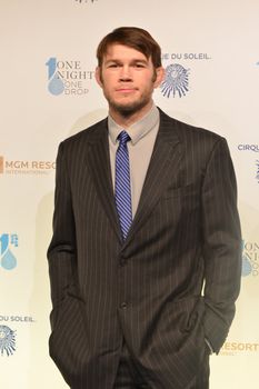 LAS VEGAS - MARCH 21: UFC Hall of Fame fighter Forrest Griffin arrives at Cirque du Soleil's annual 'One Night for One Drop' at the Mandalay Bay Resort and Casino on March 21, 2014 in Las Vegas, Nevada