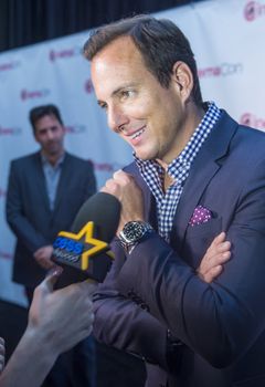 LAS VEGAS, NV - MARCH 24: Actor Will Arnett arrives at the 2014 CinemaCon Paramount opening night presentation at Caesars Palace on March 24, 2014 in Las Vegas, Nevada