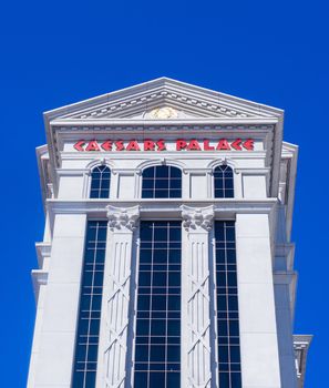 LAS VEGAS - MARCH 25 :The Caesars Palace hotel on March 25, 2014 in Las Vegas. Caesars Palace is a luxury hotel and casino located on the Las Vegas Strip. Caesars has 3,348 rooms in five towers 