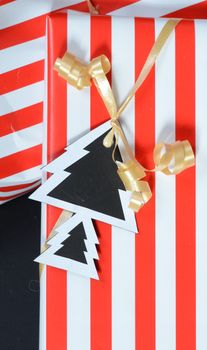 christmas gift with handmade tag