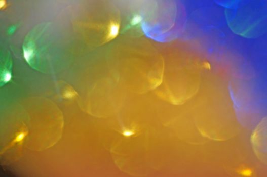 Bright colorful blurred bokeh as abstract background