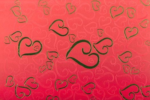 Red Valentine Background With many of hearts