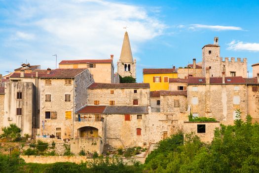 Panorama of Bale village in Istrian peninsula, Croatia.