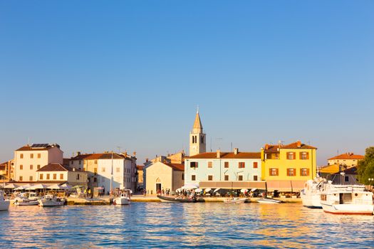 Panorama of Fazana village in Istrian peninsula, Croatia.