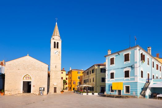 Panorama of Fazana village in Istrian peninsula, Croatia.