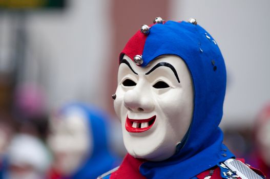 Freiburg, Germany - February 15 : Mask parade at the historical carnival on February 15, 2010 in Freiburg, Germany