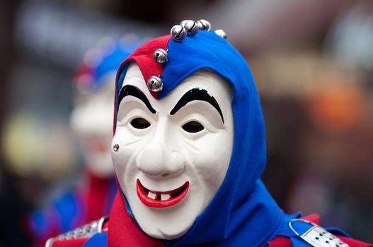 Freiburg, Germany - February 15 : Mask parade at the historical carnival on February 15, 2010 in Freiburg, Germany