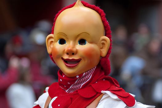 Freiburg, Germany - February 15 : Mask parade at the historical carnival on February 15, 2010 in Freiburg, Germany