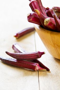 Okra  also known as Lady's fingers or Gumbo