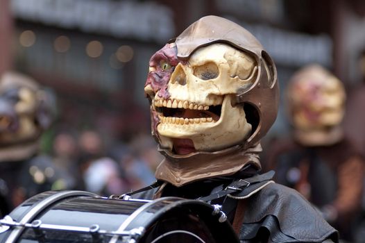 Freiburg, Germany - February 15 : Mask parade at the historical carnival on February 15, 2010 in Freiburg, Germany