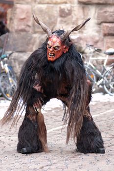 Freiburg, Germany - February 15 : Mask parade at the historical carnival on February 15, 2010 in Freiburg, Germany