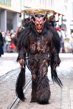 Freiburg, Germany - February 15 : Mask parade at the historical carnival on February 15, 2010 in Freiburg, Germany