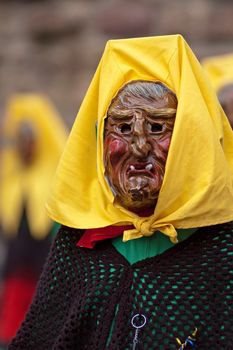 Freiburg, Germany - February 15 : Mask parade at the historical carnival on February 15, 2010 in Freiburg, Germany