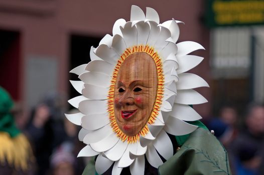 Freiburg, Germany - February 15 : Mask parade at the historical carnival on February 15, 2010 in Freiburg, Germany