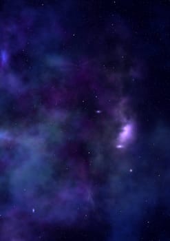 Star field in space a nebulae and a gas congestion. "Elements of this image furnished by NASA".