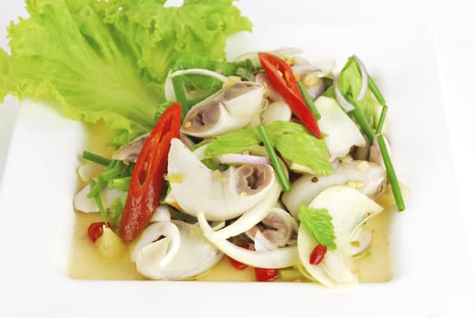 pork chitterlings in spicy salad