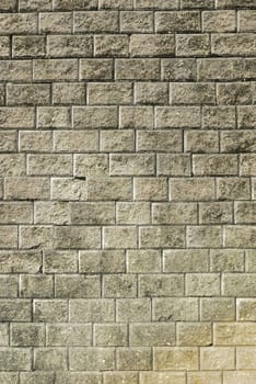 Stone brick wall with  weathered cement  background