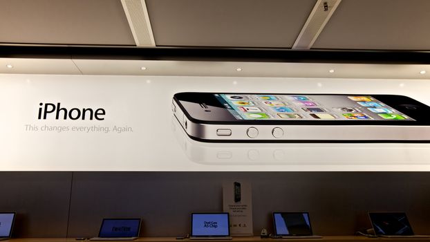 IPhone in an Apple Store