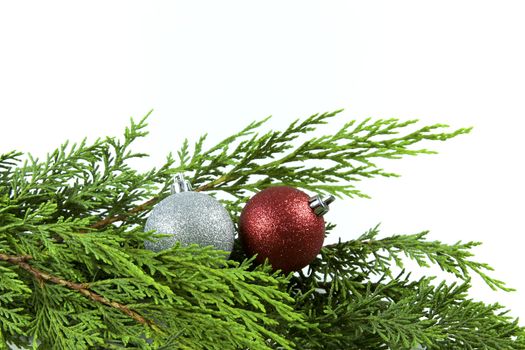 Christmas Festive Season Objects in a Christmas Tree