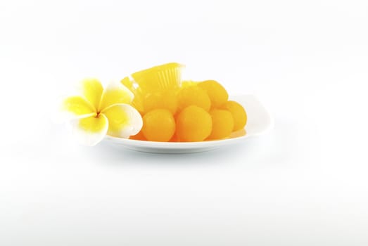 Thai sweet desert thongyhib thongyhod